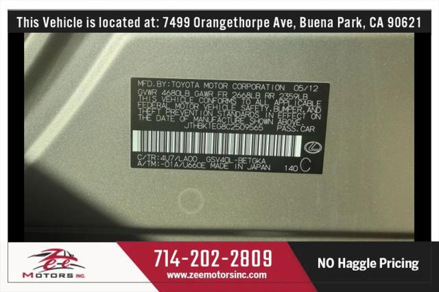 2012 Lexus ES 350 350