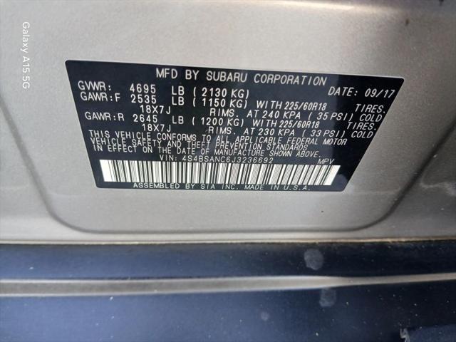 2018 Subaru Outback 2.5i Limited