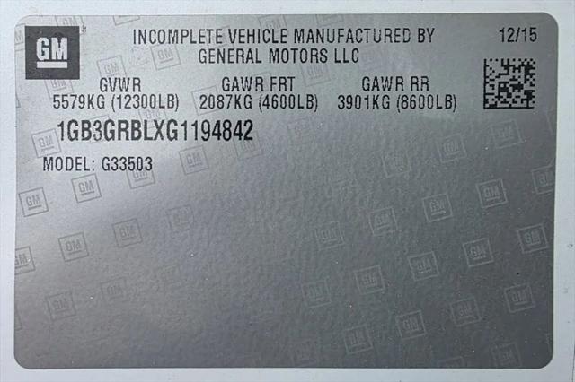 2016 Chevrolet Express Cutaway 3500 Diesel