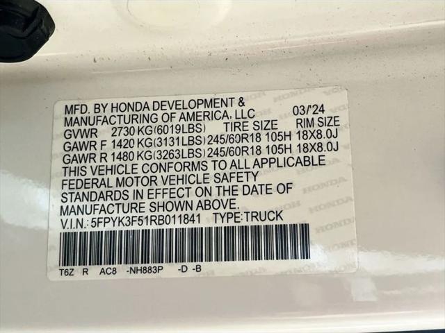 2024 Honda Ridgeline RTL