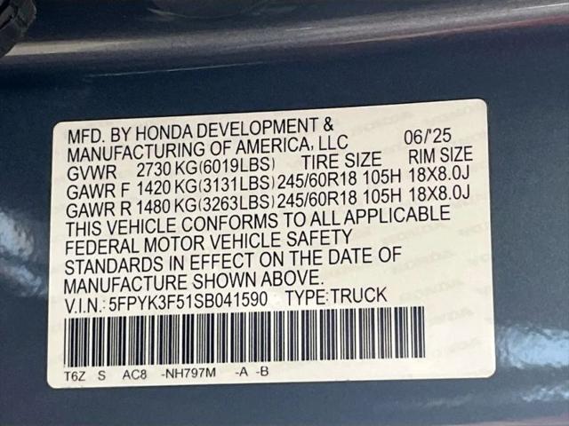 2025 Honda Ridgeline RTL