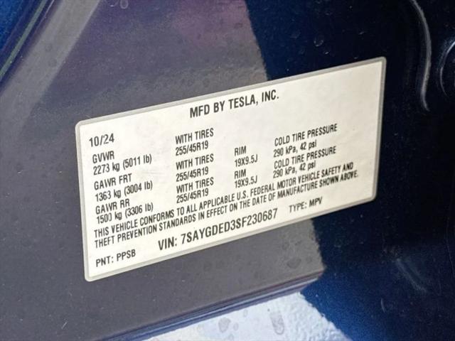 2025 Tesla Model Y Long Range Dual Motor Rear-Wheel Drive