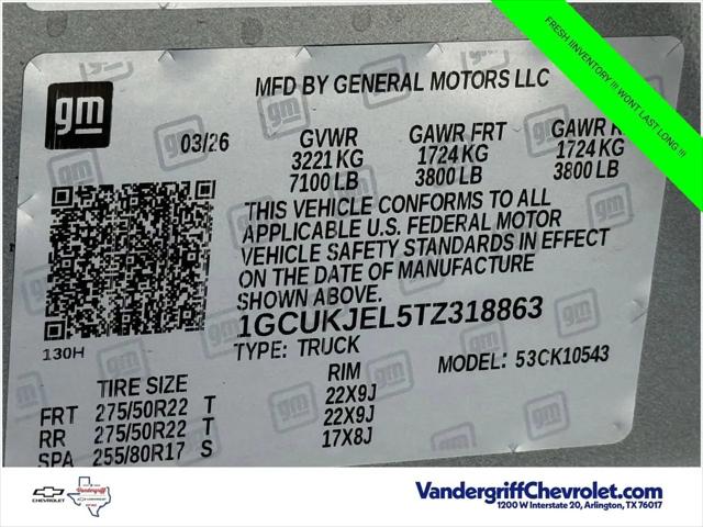 2026 Chevrolet Silverado 1500 4WD Crew Cab Short Bed High Country