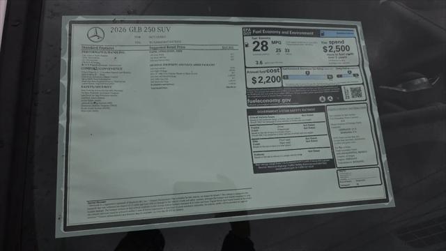 2026 Mercedes-Benz GLB GLB 250