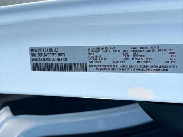 2026 Ram ProMaster 2500 Cargo Van Tradesman High Roof 159" WB w/Pass Seat