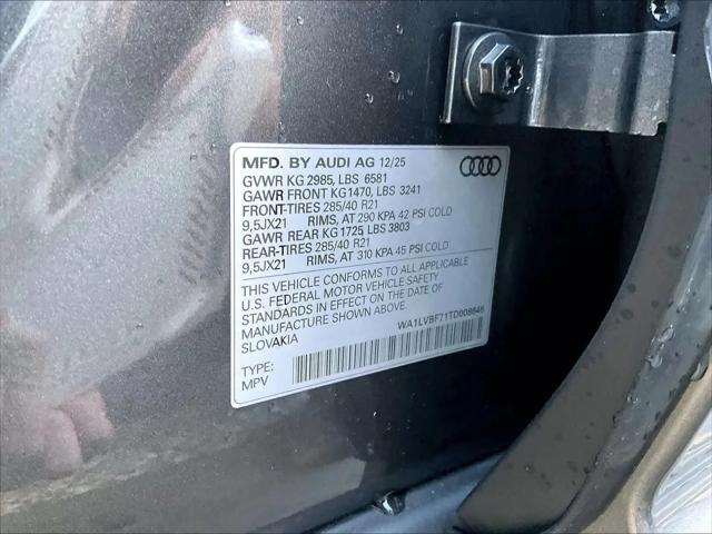 2026 Audi Q7 Premium Plus TFSI quattro tiptronic