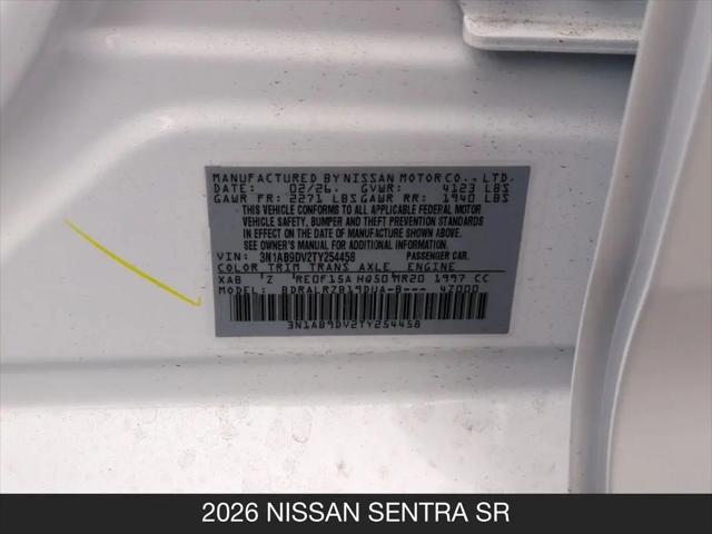 2026 Nissan Sentra SR