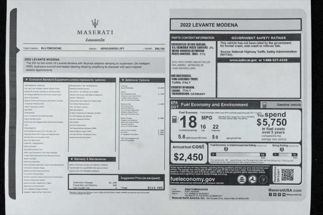 2022 Maserati Levante Modena