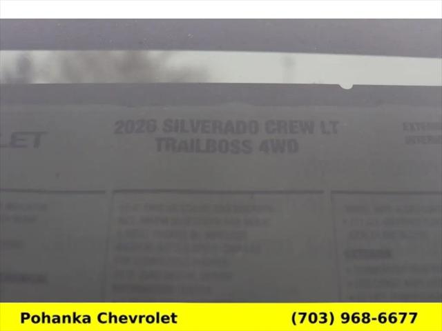 2026 Chevrolet Silverado 1500 4WD Crew Cab Short Bed LT Trail Boss