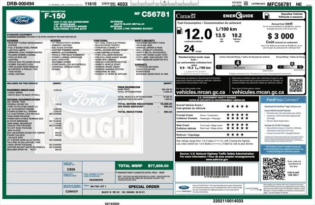 2021 Ford F-150 LARIAT