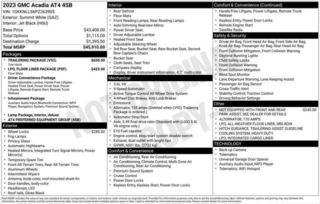 2023 GMC Acadia AWD AT4