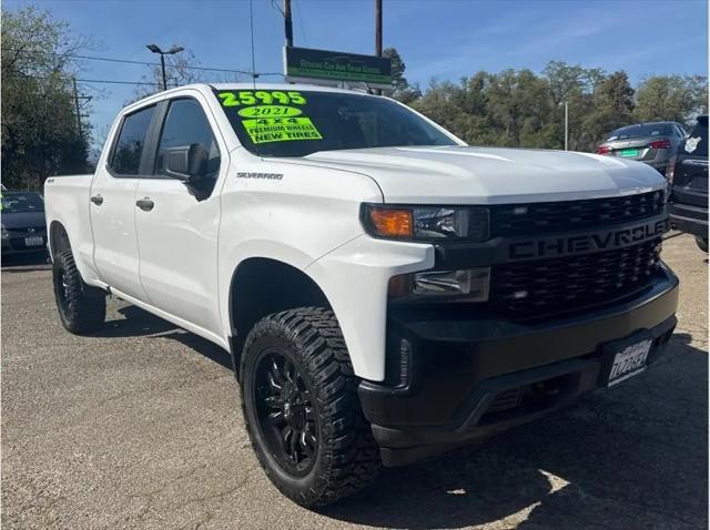 2021 Chevrolet Silverado 1500 4WD Crew Cab Standard Bed WT for sale in Redding, CA