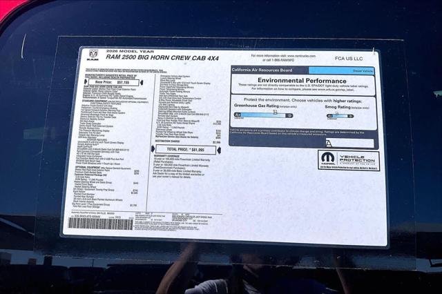 2026 Ram 2500 Big Horn Crew Cab 4x4 6'4" Box