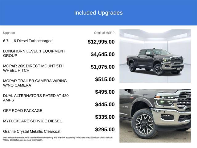 2026 RAM 2500 RAM 2500 LIMITED LONGHORN CREW CAB 4X4 64 BOX