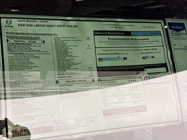 2026 Ram 2500 Limited Crew Cab 4x4 64 Box