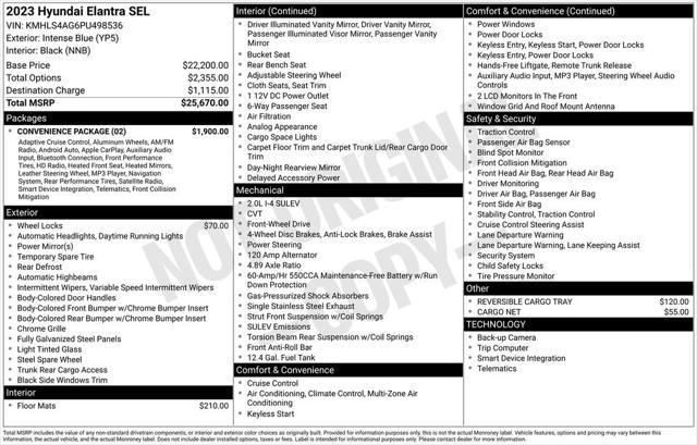 2023 Hyundai Elantra SEL