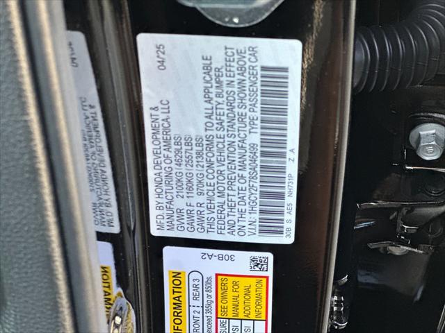 2025 Honda Accord Sedan Sport-L