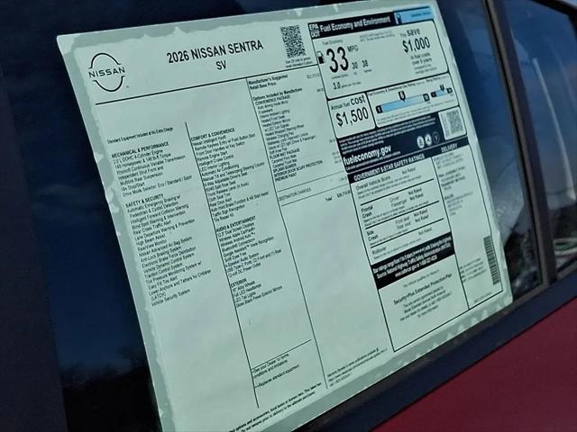 2026 Nissan Sentra SV