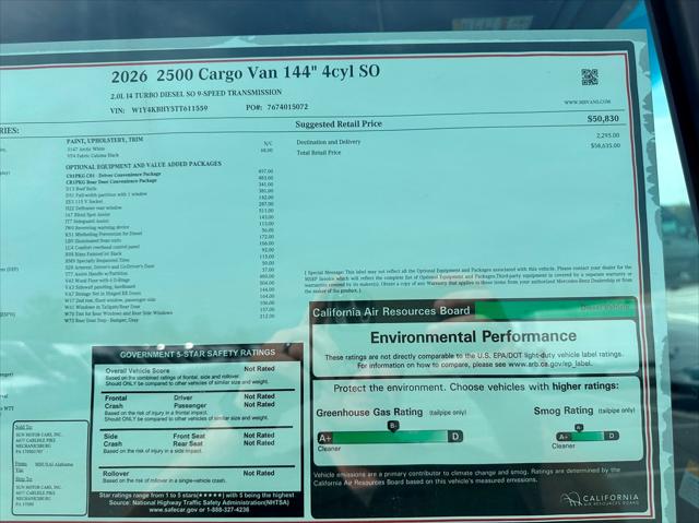 2026 Mercedes-Benz Sprinter 2500 DCAS2S Diesel
