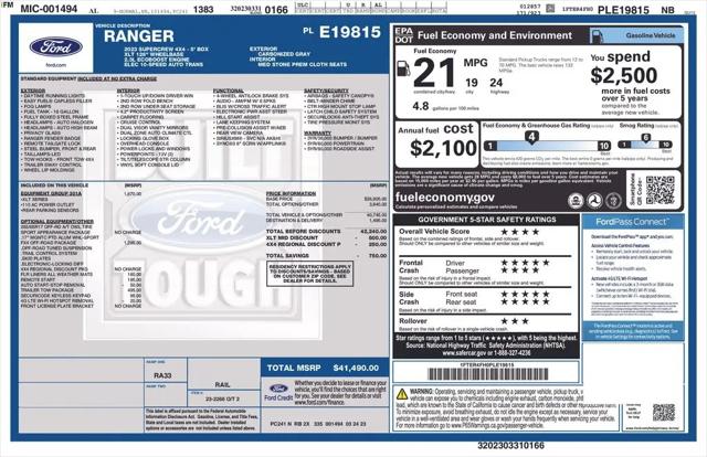 2023 Ford Ranger XLT
