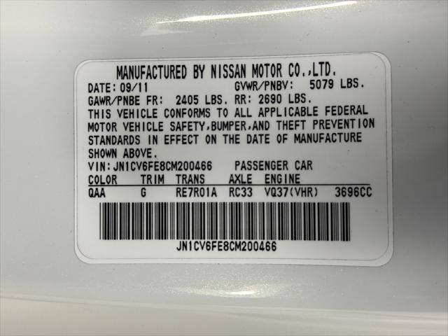 2012 INFINITI G37 Base w/ Premium & Navigation Package