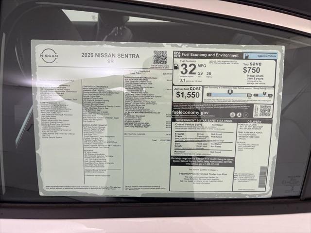 2026 Nissan Sentra SR