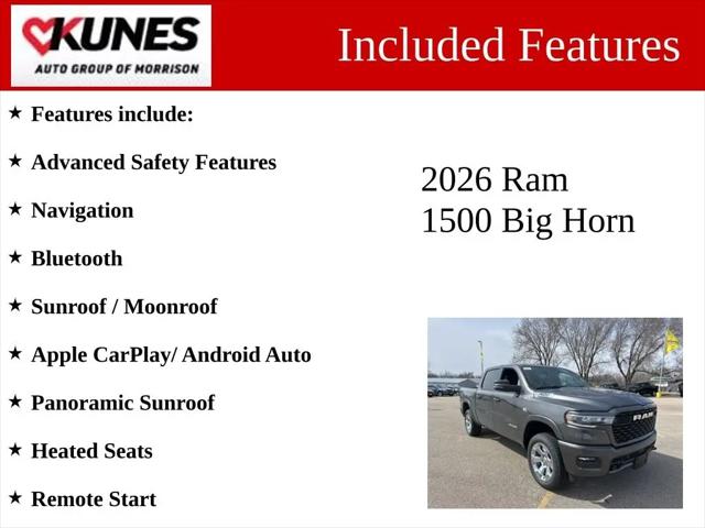 2026 Ram 1500 Big Horn Crew Cab 4x4 5'7" Box