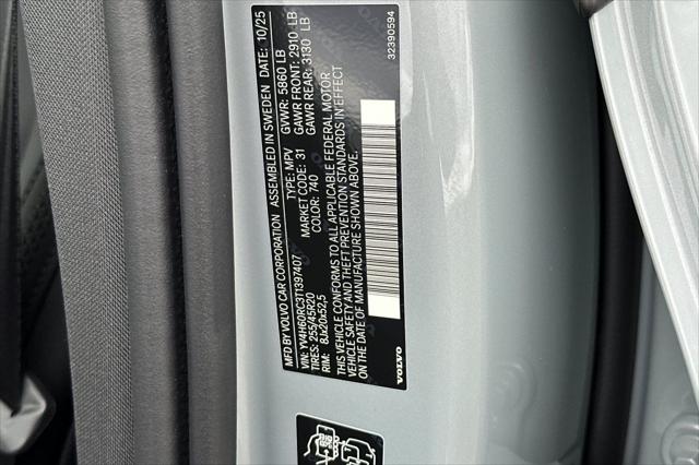 2026 Volvo XC60 Plug-In Hybrid Plus, T8 AWD Electric/Gasoline, Dark