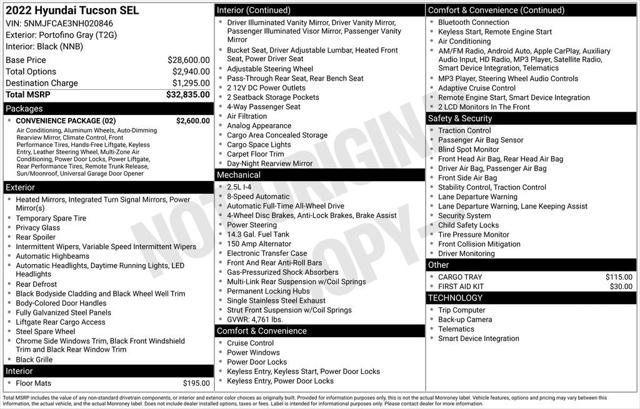 2022 Hyundai Tucson SEL