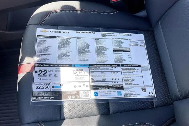 2026 Chevrolet Traverse FWD RS
