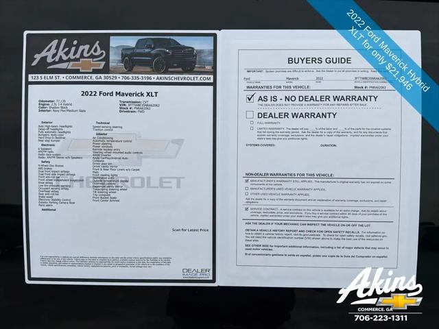 2022 Ford Maverick XLT