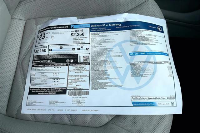 2026 Volkswagen Atlas SE with Technology