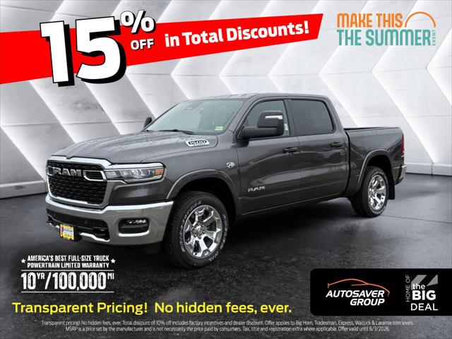 2026 Ram 1500 Big Horn Crew Cab 4x4 5'7" Box for sale in Newport, VT