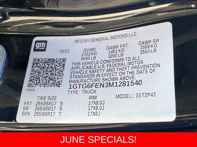 2021 GMC Canyon 4WD Crew Cab Short Box AT4 - Leather