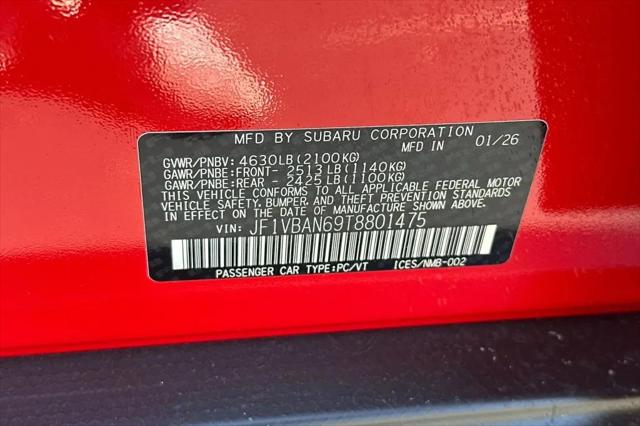 2026 Subaru WRX Limited