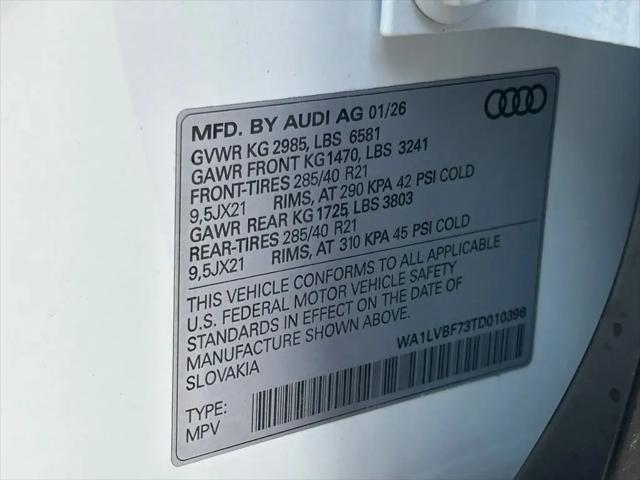2026 Audi Q7 Premium Plus TFSI quattro tiptronic