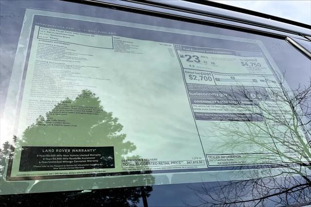 2026 Land Rover Range Rover Velar P250 Dynamic SE