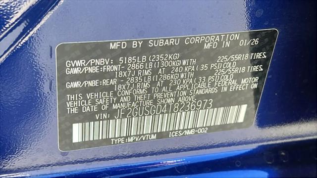 2026 Subaru Crosstrek Sport