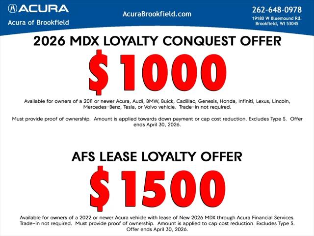 2026 Acura MDX A-SPEC Advance Package