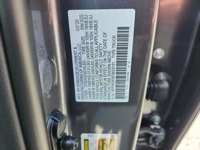 2026 Honda Ridgeline RTL