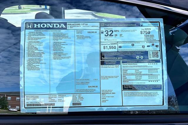 2026 Honda Accord Sedan LX
