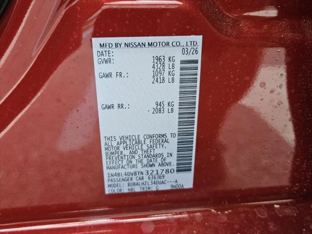 2026 Nissan Altima SV FWD