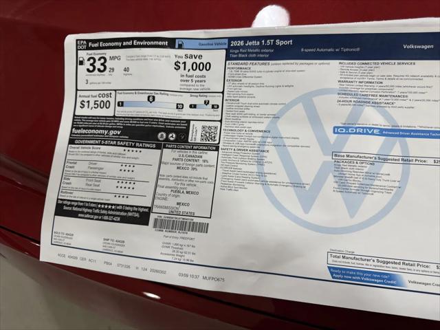 2026 Volkswagen Jetta Sport