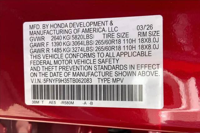 2026 Honda Passport AWD RTL