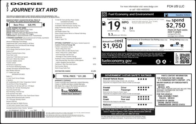 2017 Dodge Journey SXT AWD