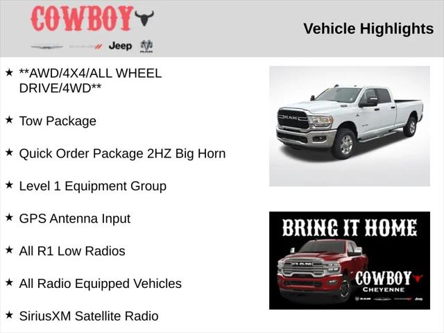 2024 Ram 3500 Big Horn Crew Cab 4x4 8' Box