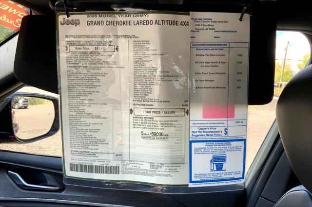2026 Jeep Grand Cherokee Altitude 4x4