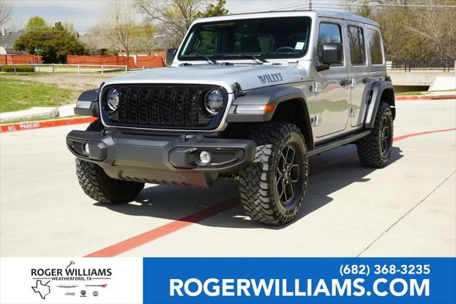2024 Jeep Wrangler 4-Door Willys 4x4 for sale in Weatherford, TX