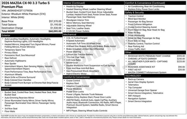 2026 Mazda X-90 3.3 Turbo S Premium Plus