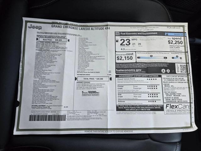 2026 Jeep Grand Cherokee Altitude 4x4
